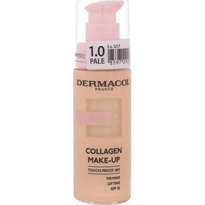 Dermacol Collagen Make-up SPF10 rozjasňujúci a hydratačný make-up Pale 1,0 20 ml