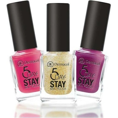 Dermacol 5 Day Stay Longlasting Dlouhotrvající lak na nehty 23 Drama Queen 10 ml