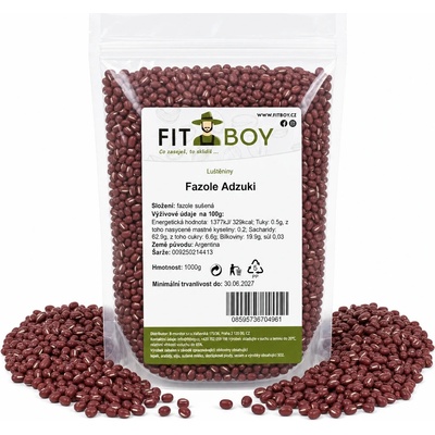 Fitboy Fazuľa Adzuki 1 kg