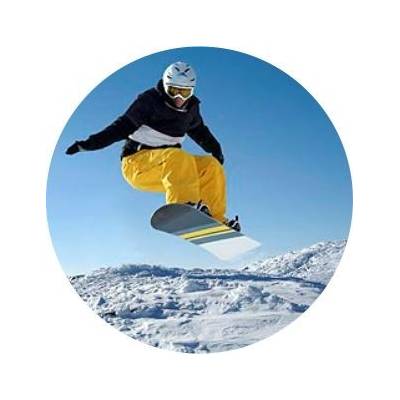 Emblém barevný EM69 snowboard
