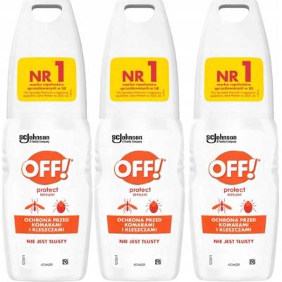 Off! Repelent proti komárům a klíšťatům 3 x 100 ml