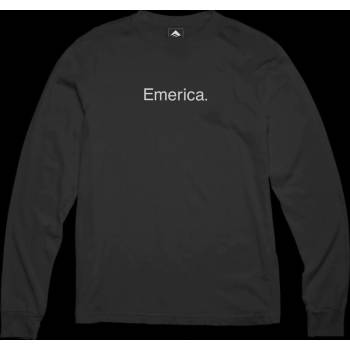 Pánské tričko Emerica Eff Corporate Long Sleeve 22/23 Black