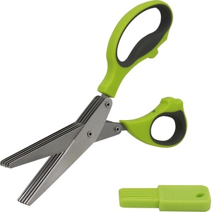 ZEPHYR Ножица за зелени подправки zephyr zp 1642 mh, 21.6 см, четка за почистване, Зелен (1630120132)