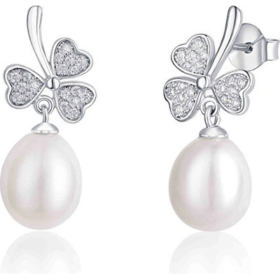 JwL Luxury Pearls stříbrné s perlou a zirkony JL0618