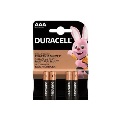 Duracell Алкална батерия Duracell, AAA, LR03, 1.5 V, 4 броя, office1_2080120027