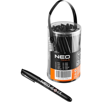 NEO TOOLS Stavební popisovač, černý, permanentní, voděodolný, na olejové bázi, násobky po 30 ks. 13-855 – Hledejceny.cz