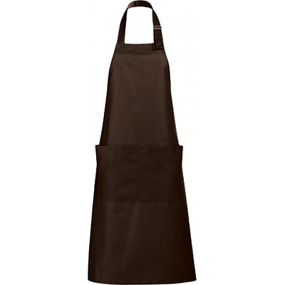 Sol's Dlouhá zástěra Gala se dvěmi kapsami Hnědá čokoládová L990