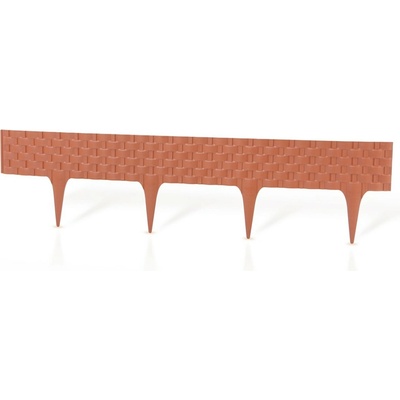 Gardenplast Záhradná palisáda Rattan Palisade 9,5 cm / 0,8 m terakota 1 ks