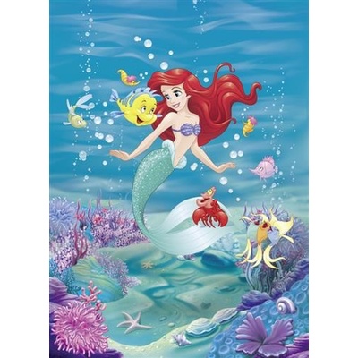 Komar 4-4020 Fototapety Disney Malá morská víla Ariel spieva rozmer 184 cm x 254 cm