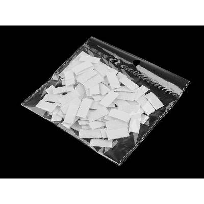 Suchý zip samolepicí obdélníčky sypané 10x20 mm - 1 bílá háček