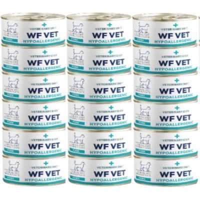 WF VET Hypoalergénne krmivo pre mačky s bravčovým mäsom 18 x 85 g