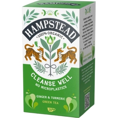 HAMPSTEAD TEA BIO Zelený čaj pro očistu a rovnováhu 20 ks
