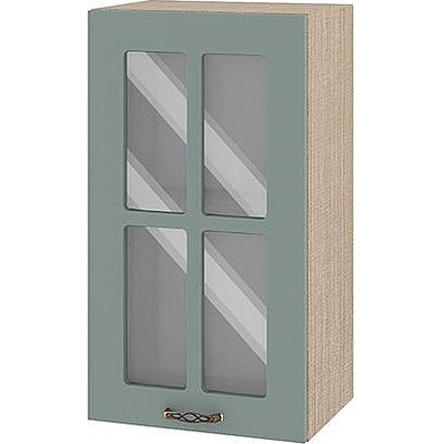 ИРИМ Горен кухненски шкаф витрина Сити МФ-Олив мат-11-102 40 см