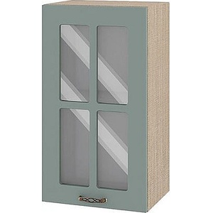 ИРИМ Горен кухненски шкаф витрина Сити МФ-Олив мат-11-102 40 см