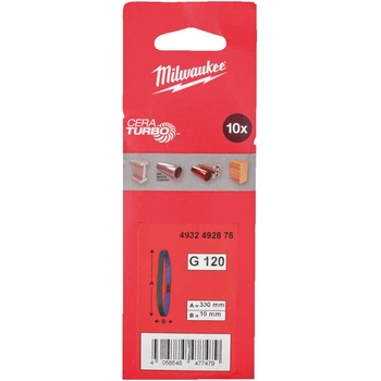 Milwaukee Шкурка G120 за M12FBFL10 10 броя (4932492876)