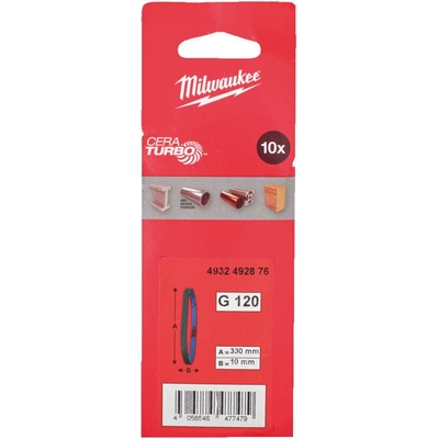 Milwaukee Шкурка G120 за M12FBFL10 10 броя (4932492876)