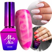 Molly Nails Aqua gel gel na zdobení nehtů za mokra blooming 10g