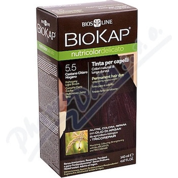 Biokap NutriColor Delicato barva na vlasy 5.50 hnědá světlý mahagon 140 ml