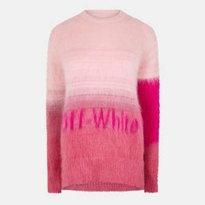 Off White Блуза Off White Women's Helvetica Crew Sweater - Fuchsia
