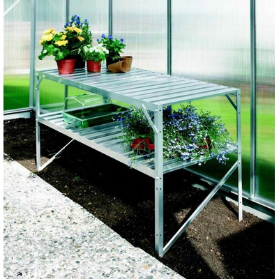 Vitavia Garden AL regál VITAVIA (120x52 cm) 2 police stříbrná barva