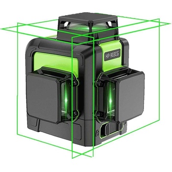 Huepar Нивелир лазерен линеен, Huepar 903CG, 3D, 45/60 м, зелен лъч, 12 линии (RV11417)