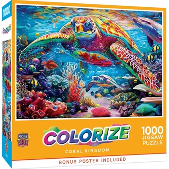 Masterpieces - Puzzle Colorize - Coral Kingdom - 1 000 piese