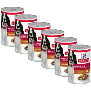 Hill's Hill s Science Plan Canine Adult Turkey 6 x 370 г
