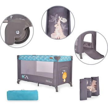 Image 1 of Cangaroo Детска кошара Africa тюркоаз