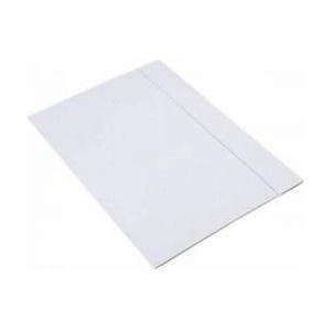 Barbara CARDBOARD FOLDER A4 300 G/M2 WITH ELASTIC BAND WHITE BARBARA