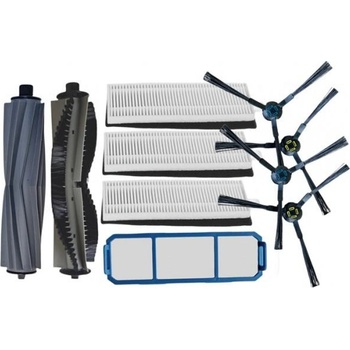 NipponCEC TESLA Robostar T80 PRO sada kartáčů, bočních kartáčků a filtrů 10 ks