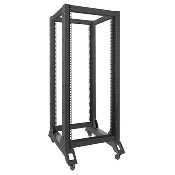Image 1 of Lanberg Комуникационен шкаф, Lanberg open rack 27U 600x800, black (OR01-6827-B)