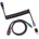 Keychron Кабел за клавиатура Keychron Colorful Premium Coiled Angled, USB-C - USB-C, Rainbow Plated Black (KEYCHRON-ACC-Cab-7)