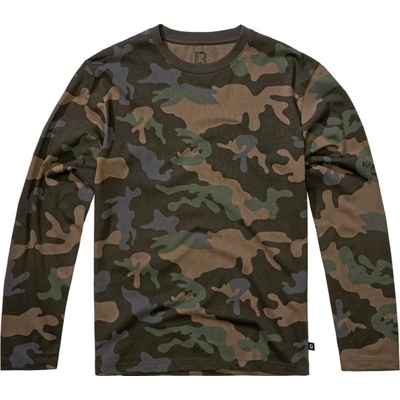 Brandit tričko dlhým rukávom premium dark camo