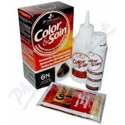 Color & Soin barva na vlasy 6N tmavá blond 135 ml