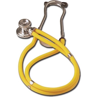 GIMA JOTARAP 5v1, Stetoskop pre internú medicínu, dvojhlavový, dvojhadičkový, žltý