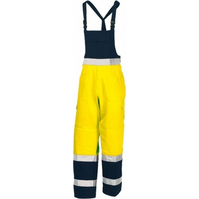 Industrial Starter kalhoty s laclem reflexní žlutá/modrá 8435