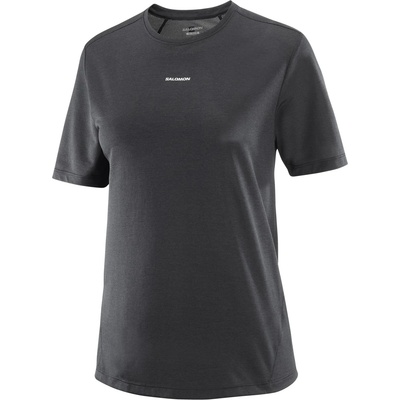 Salomon Дамска тениска Salomon Women's SHKout Core S/S Running shirt - Deep Black - размер XL (916-3937-0115)