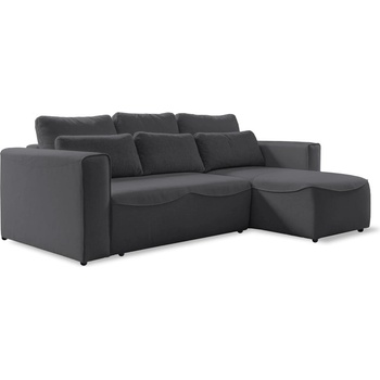 Miuform Тъмносив ъглов разтегателен диван (променлив) Homely Tommy - Miuform (1622NEV97)