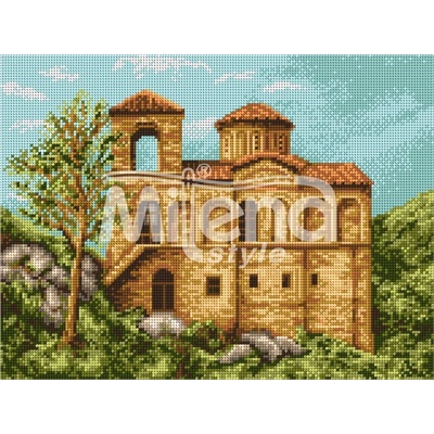 Milena Style Асенова крепост - гоблен със схема конци dmc 1: 4