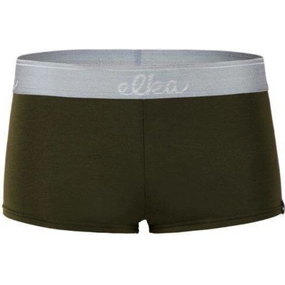 Elka boxerky khaki se sv. šedou gumou