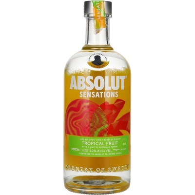 Absolut Sensations Tropical Fruit 20% 0,7 l (čistá fľaša)