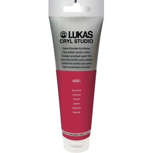 LUKAS Cryl Studio Plastic Tube АКРИЛНА боя Carmine 125 ml 1 бр (746610012)