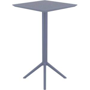 Bogdan Furniture Am Маса Бар Скай 60/60/110h сгъваема тъмно сива