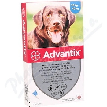 Advantix spot-on pre psov nad 25-40 kg 1 x 4 ml