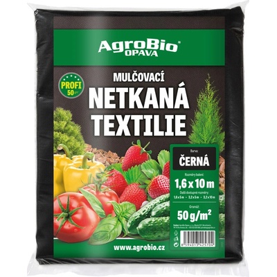 AgroBio OPAVA mulčovací netkaná textilie 1,6 x 10 m 50 g/m²