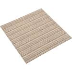 vidaXL Килим 20 бр. Кафяви с ивици 50 x 50 cm 100% Полипропилен (42046754)