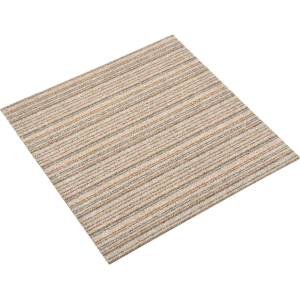 vidaXL Килим 20 бр. Кафяви с ивици 50 x 50 cm 100% Полипропилен (42046754)