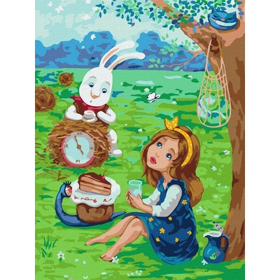 Ideyka Ideyka Malování podle čísel I motýli pijí čaj Katya Dudnik 30 x 40 cm