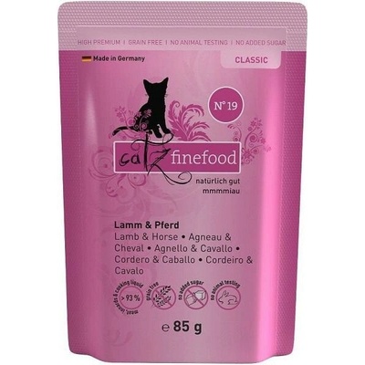 Catz finefood CF No.19 s jahňacím a konským m. 85 g
