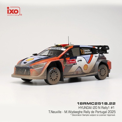 Hyundai i20 N Rally1 Rally de Portugal 2025 1 Neuville Wydaeghe IXO 1:18
